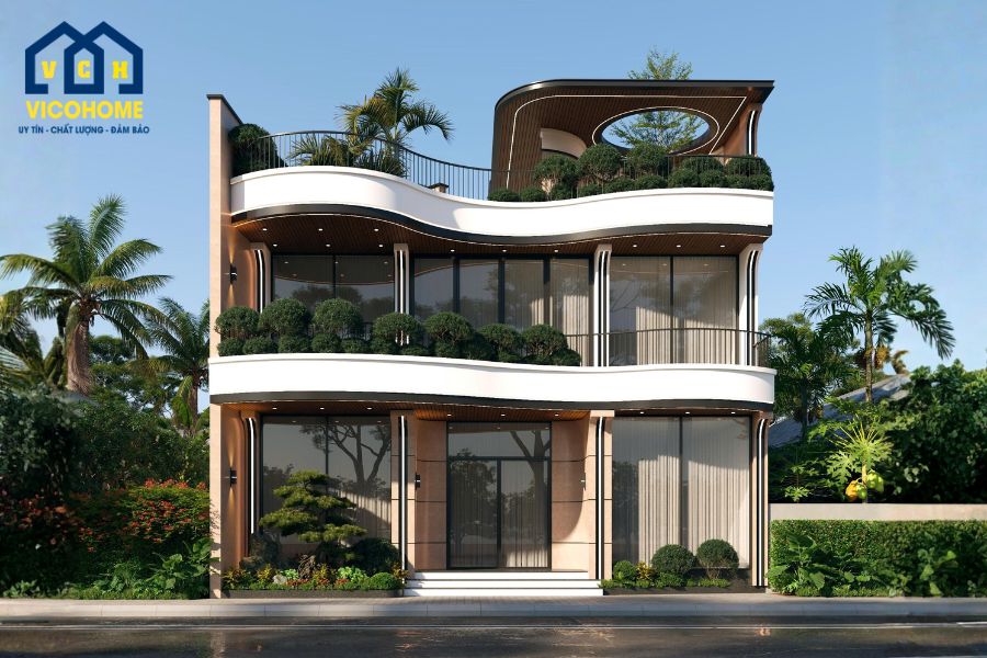 Thiết kế nhà phố kinh doanh cho thuê - anh Cương - Long Biên - TKP0093