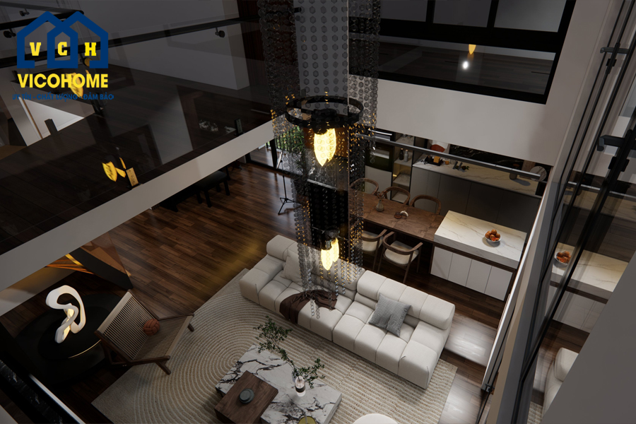 Thiết kế nội thất chung cư phong cách hiện đại - anh Tuấn - Time City - TKNT0012