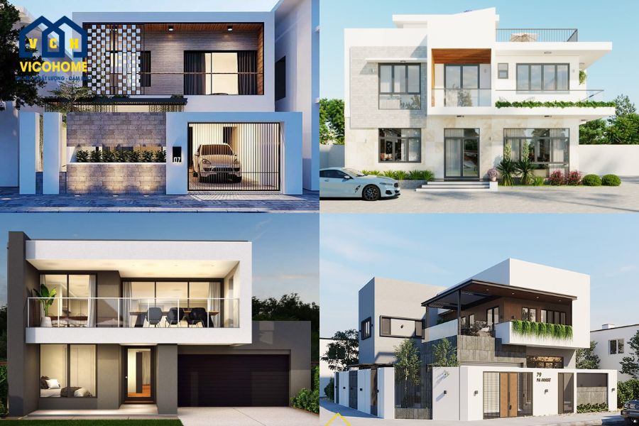 mẫu nhà mặt tiền 10m