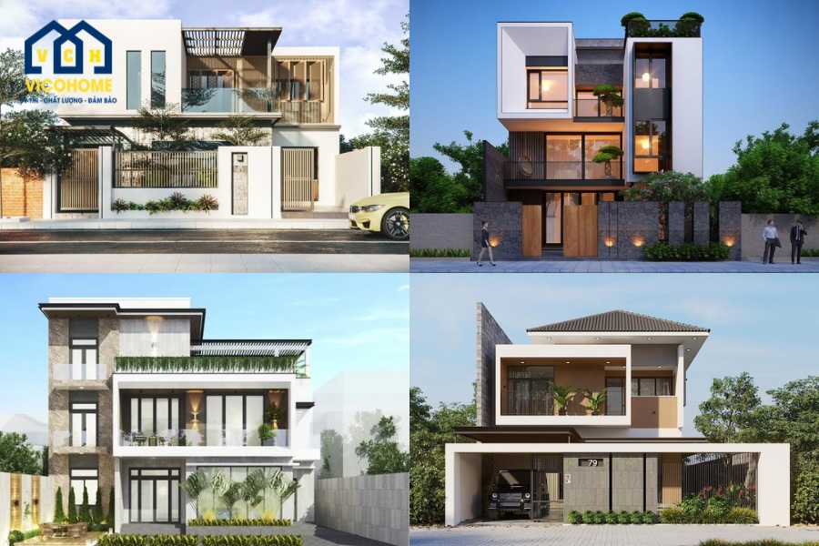 nhà mặt tiền 10m hiện đại