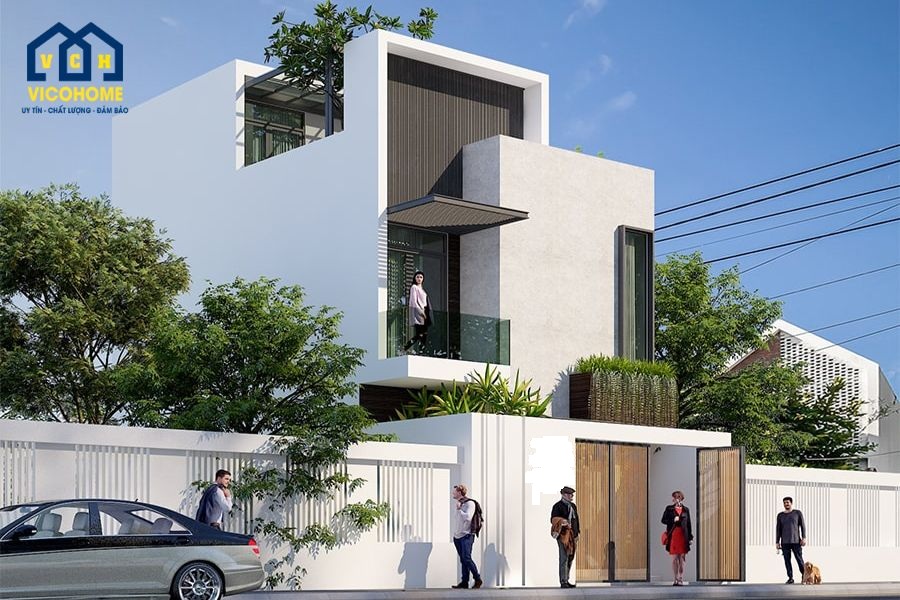 thiết kế nhà mặt tiền 7m sâu 10m