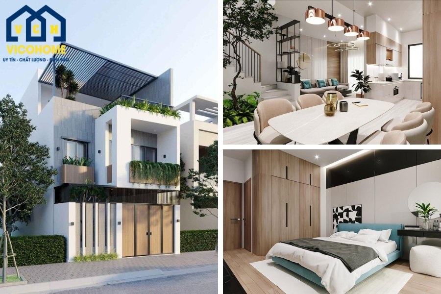 thiết kế nhà mặt tiền 7m