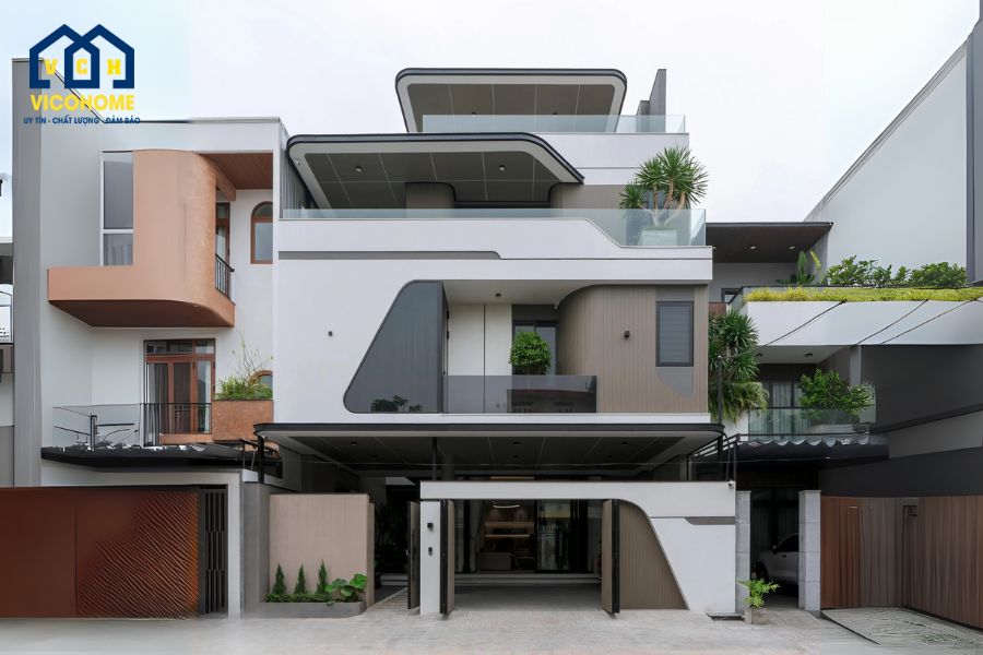 thiết kế nhà ngang 10m sâu 10m