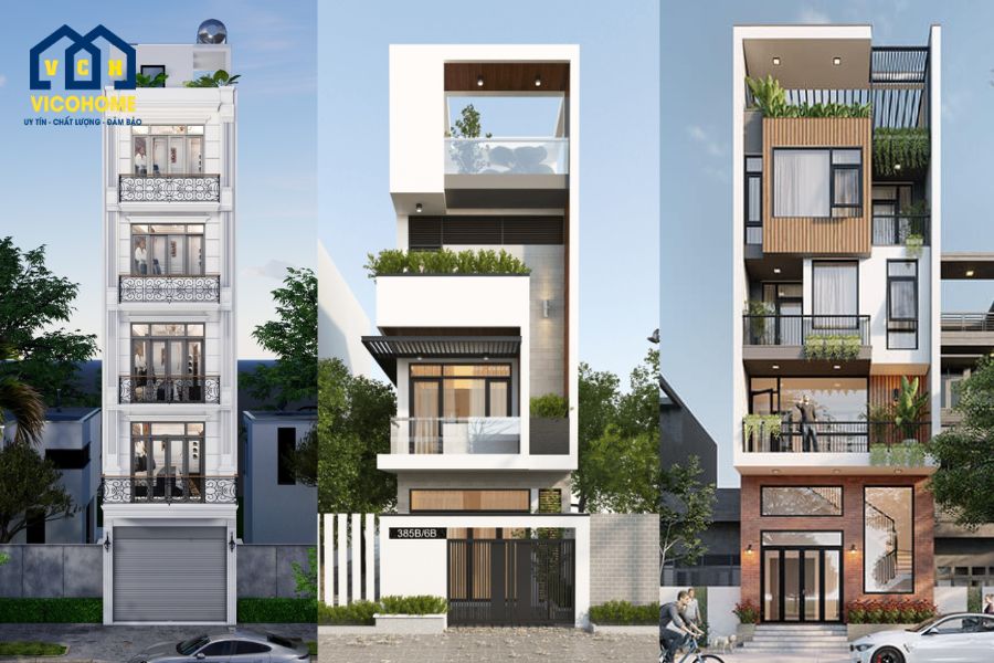 thiết kế nhà phố 40m2