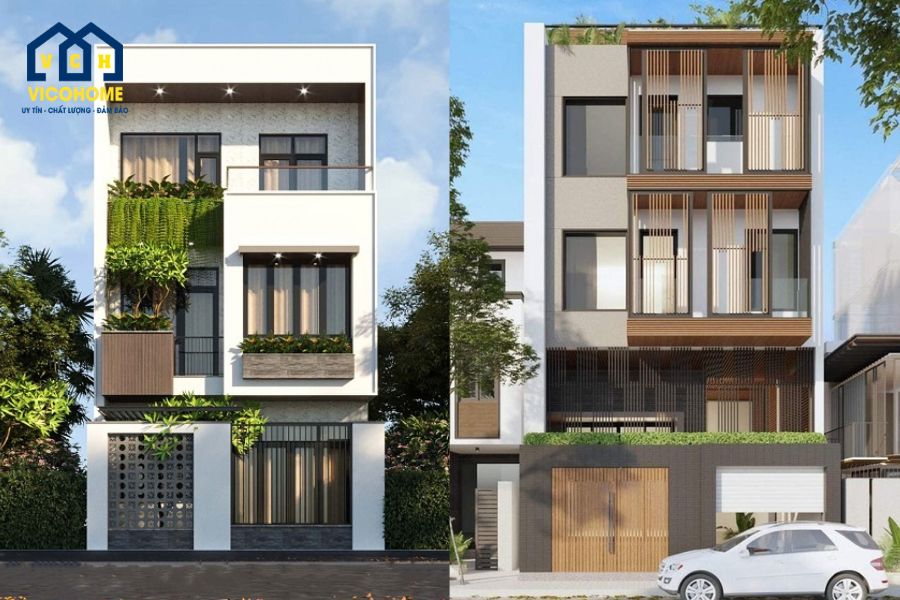 mẫu thiết kế nhà ngang 6m dài 7m