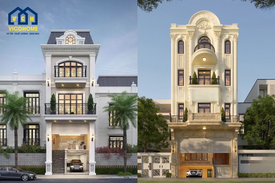 nhà mặt tiền 6m có tầng hầm