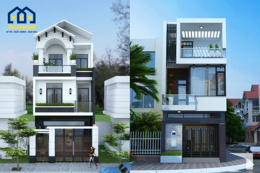 thiết kế nhà phố mặt tiền 6m