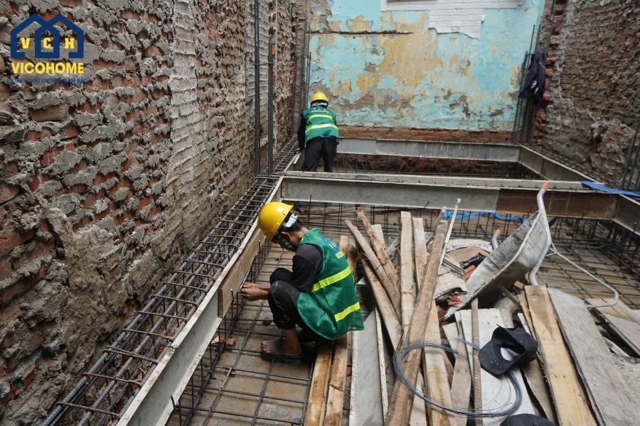 làm móng nhà lắp ghép 2 tầng