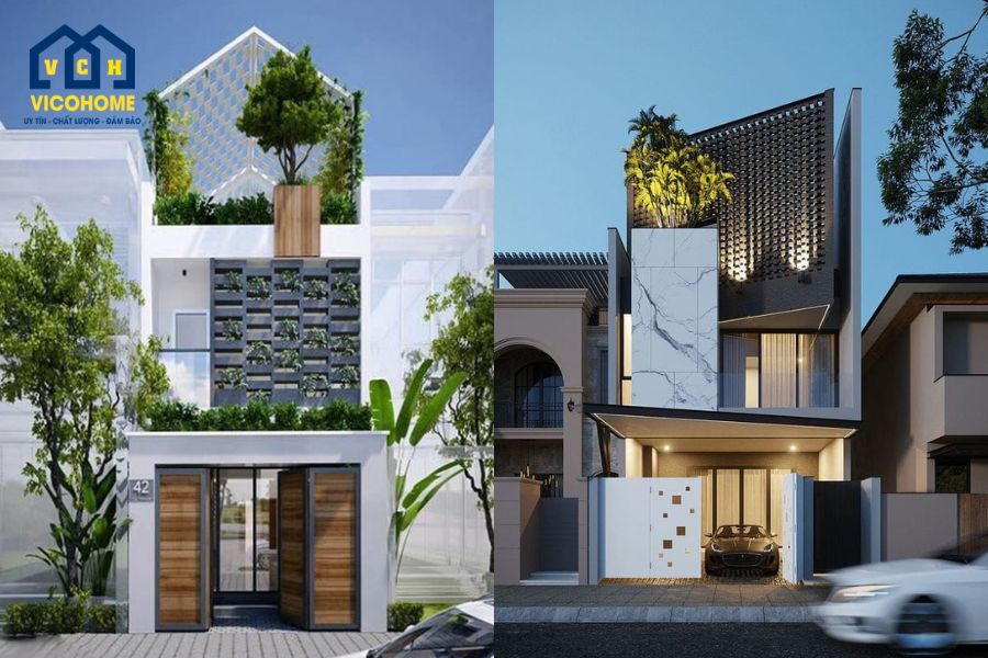 nhà lắp ghép 2 tầng 1 tum