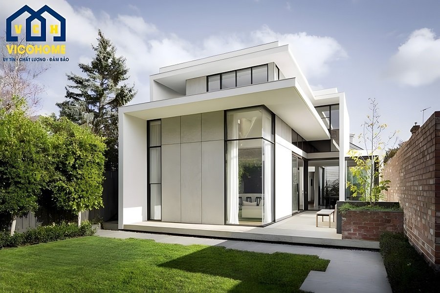 mẫu nhà vuông 1 tầng 80m2