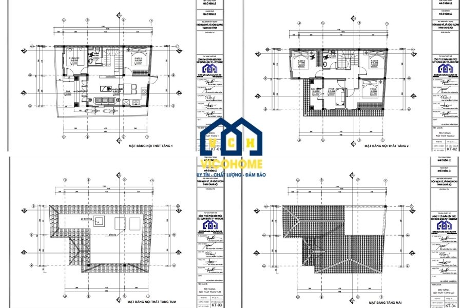 Bản vẽ thiết kế nhà anh Mạnh - Quốc Oai - Hà Nội