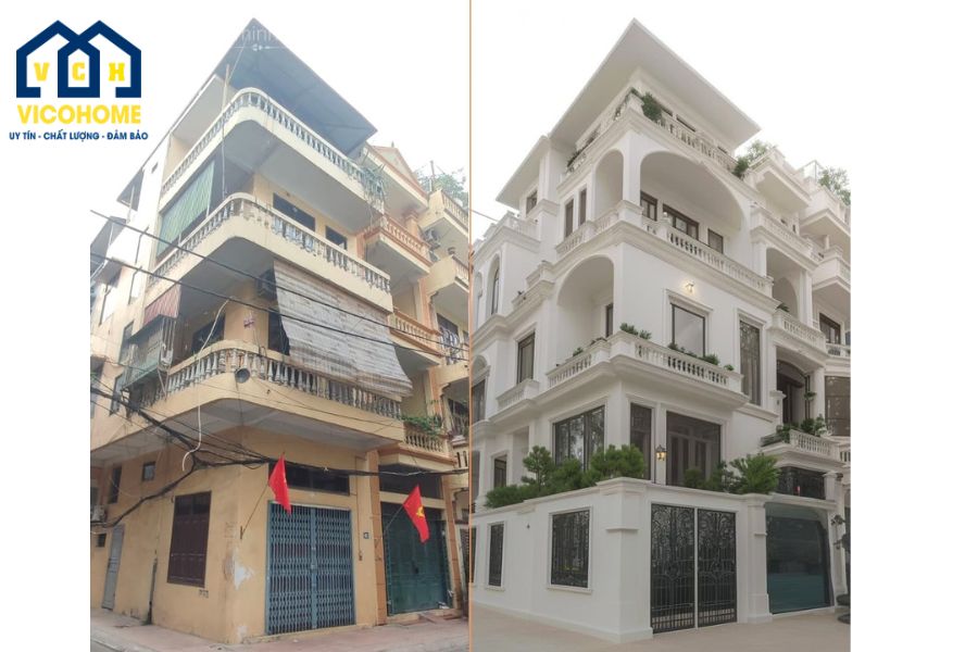tu sửa biệt thự 4 tầng