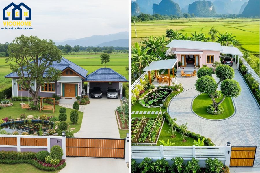 xây nhà 500 triệu ở nông thôn