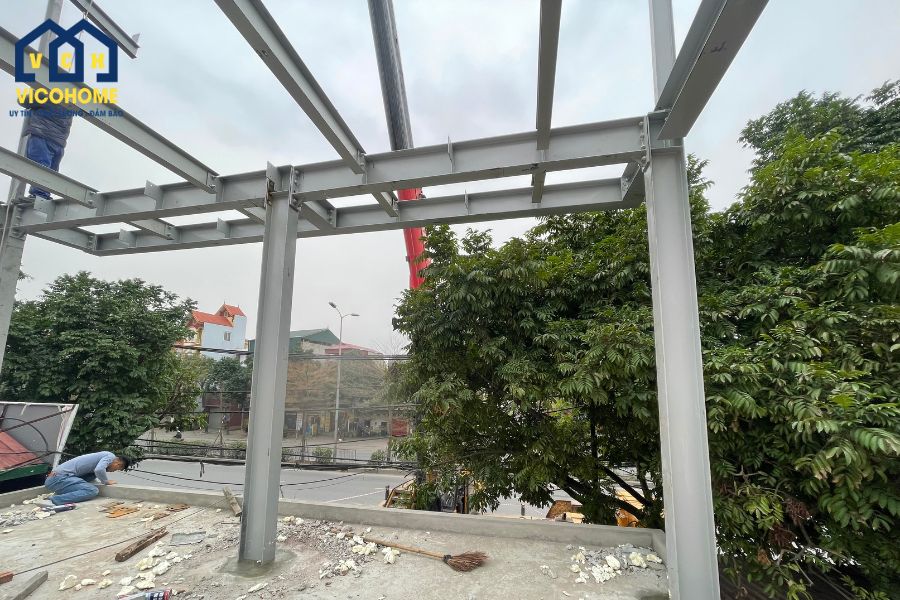 hệ khung nhà tiền chế cấp 4
