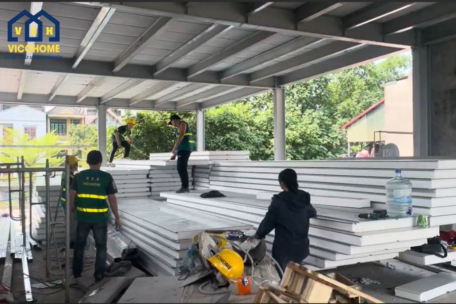 nhà thầu xây nhà tiền chế cấp 4