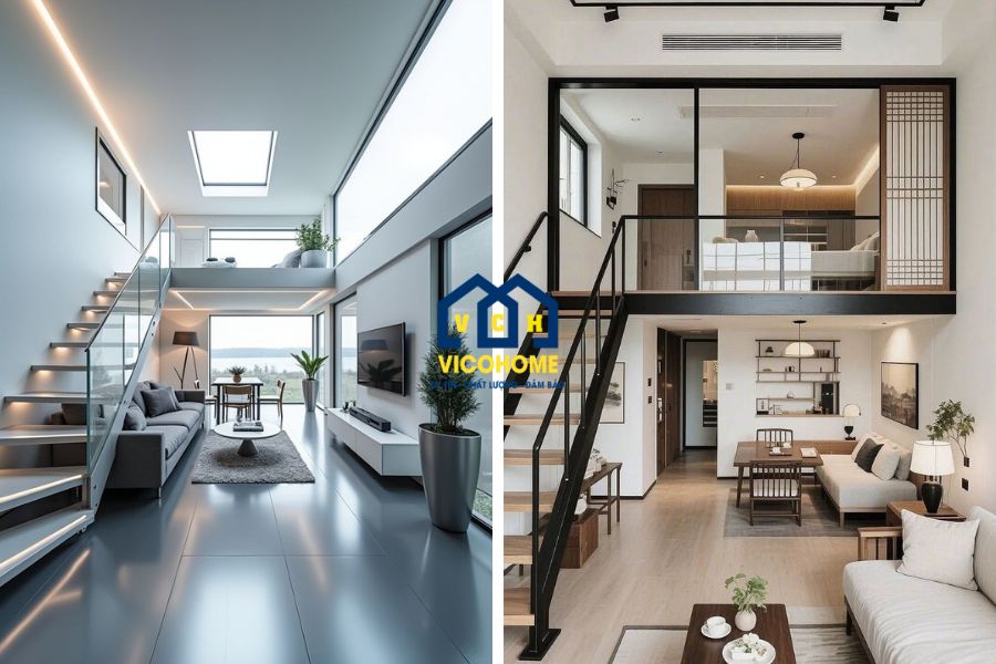 nhà tiền chế cấp 4 có gác lửng
