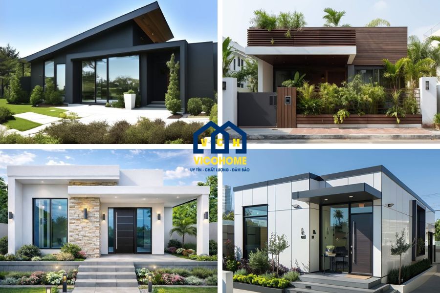 nhà tiền chế cấp 4 hiện đại
