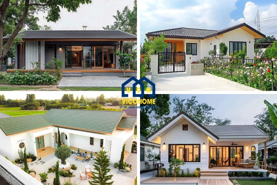 nhà tiền chế cấp 4 mái thái