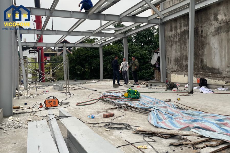sàn nhà tiền chế cấp 4