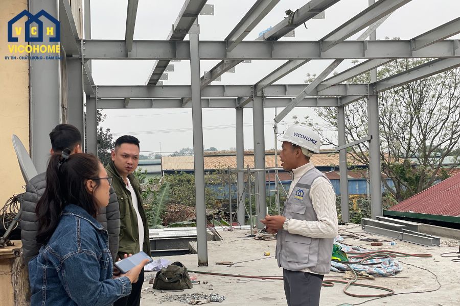 thi công nhà tiền chế cấp 4
