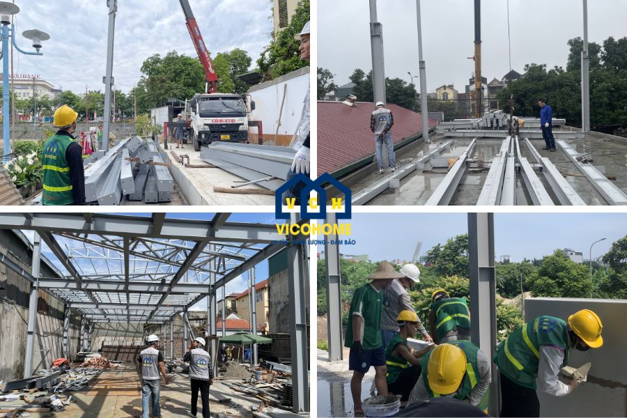 xây nhà tiền chế cấp 4