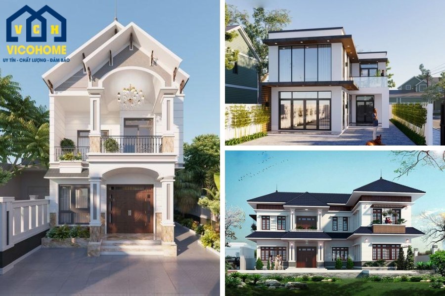 100+ Mẫu nhà 2 tầng chữ L 100m2 đẹp - hiện đại