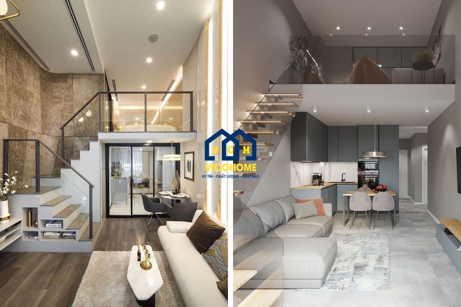 nhà tiền chế có gác lửng