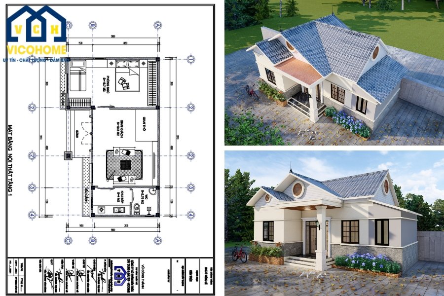 10+ bản vẽ thiết kế nhà cấp 4 đẹp, tối ưu chi phí nhất 2026