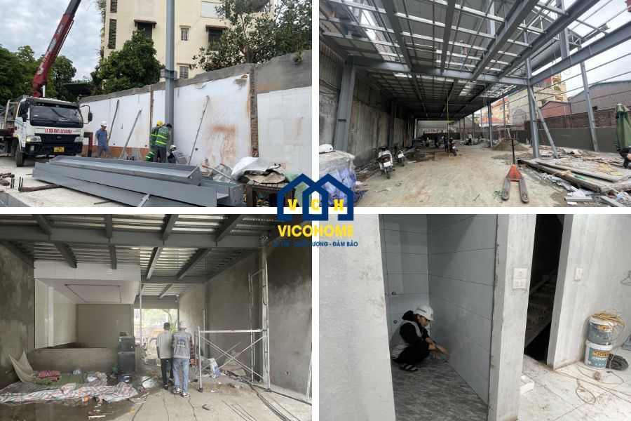báo giá nhà khung thép 3 tầng