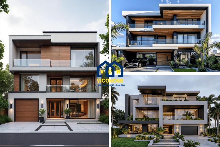 mẫu nhà khung thép 3 tầng đẹp
