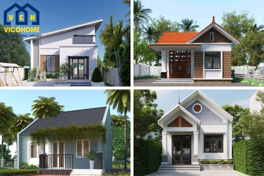 Mẫu nhà cấp 4 60m2 đẹp