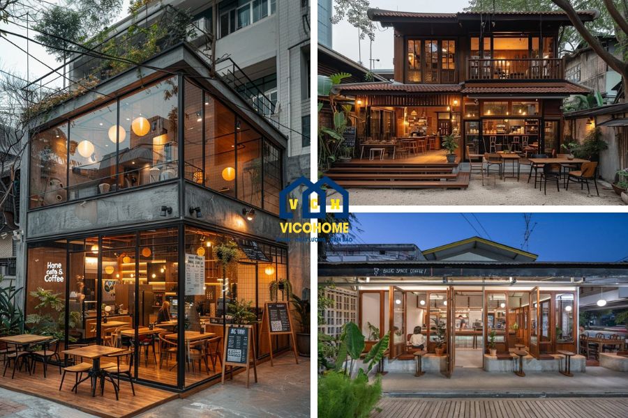 Quán cafe khung thép: Mẫu thiết kế đẹp & Chi phí thi công trọn gói