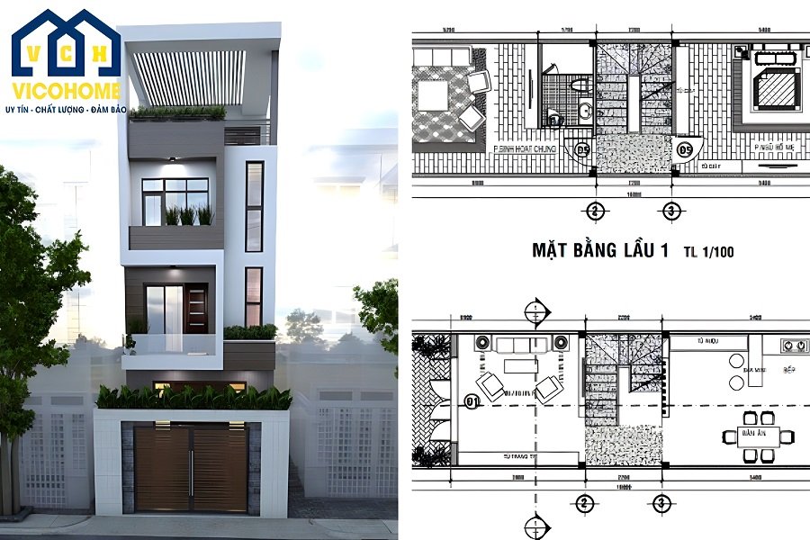 Hoàn thiện bản vẽ 3D