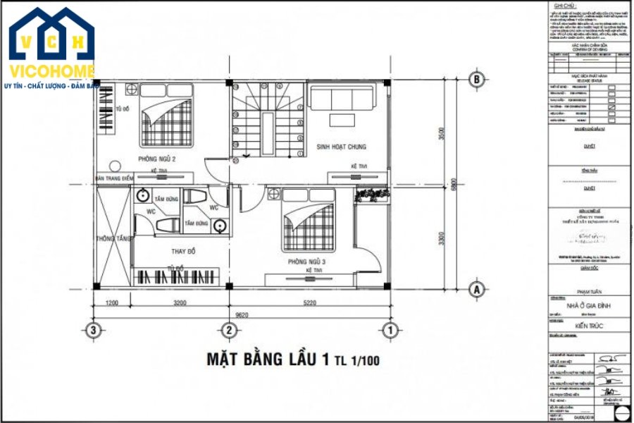 Bản vẽ thi công xây nhà trọn gói Thanh Hóa