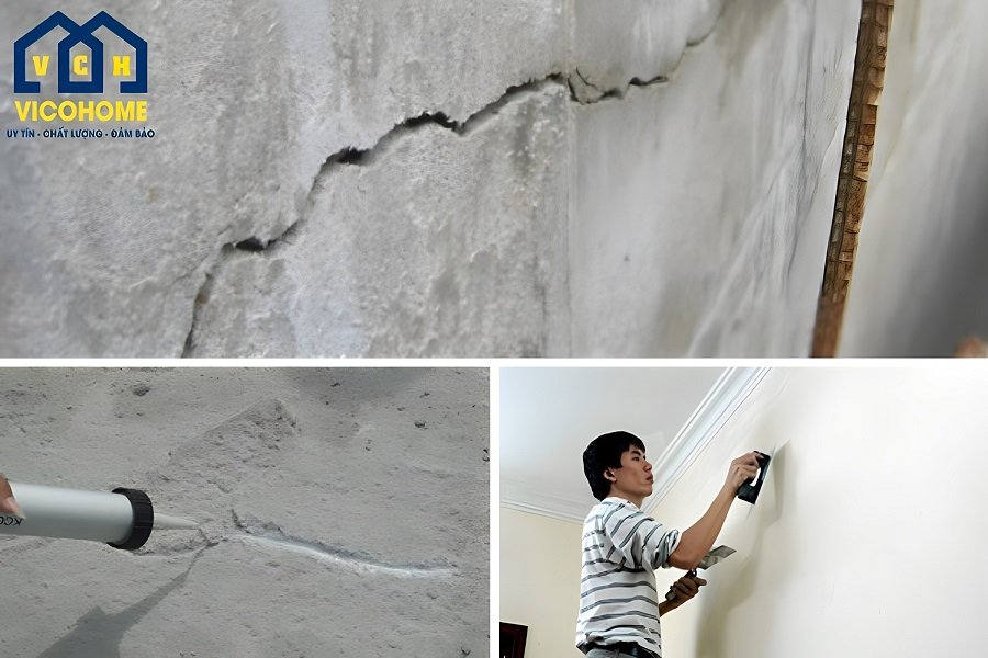 Giải pháp khắc phục tường nhà bị nứt