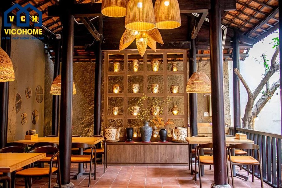 Nhà hàng theo phong cách đồng quê đậm chất Việt Nam