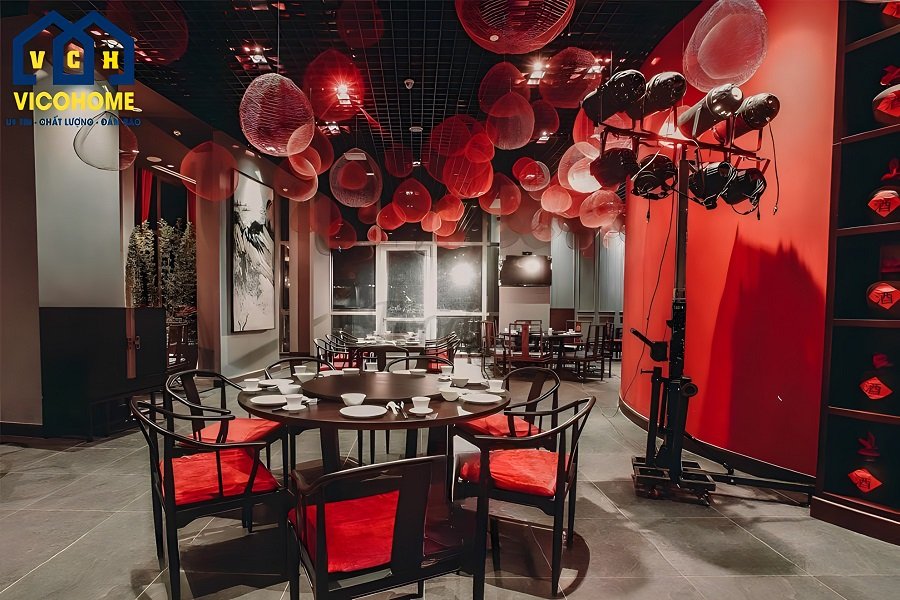 Mẫu thiết kế nhà hàng phong cách Trung Hoa đẹp