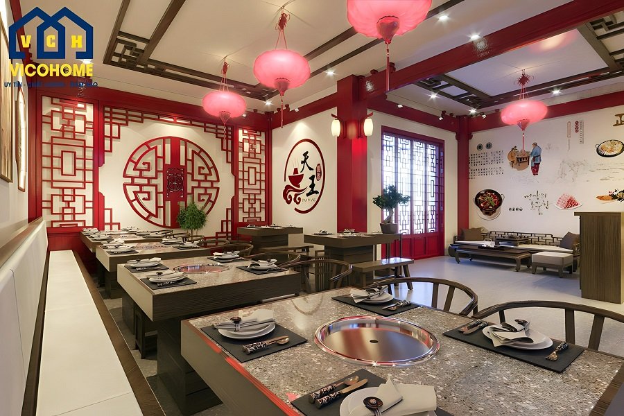 Nhà hàng nướng phong cách Trung Hoa