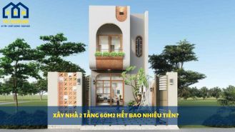 Xây nhà 2 tầng 60m2 hết bao nhiêu tiền? Dự toán chi phí chi tiết