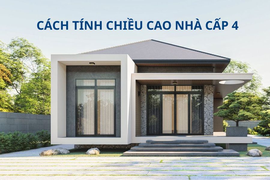 cách tính chiều cao nhà cấp 4