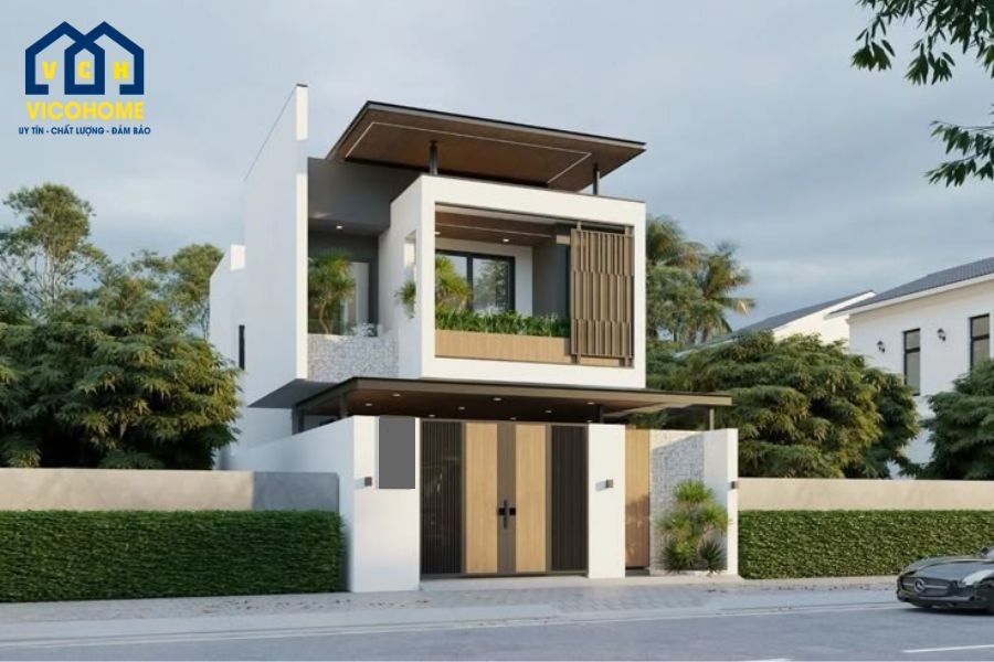 chiều cao của nhà 2 tầng