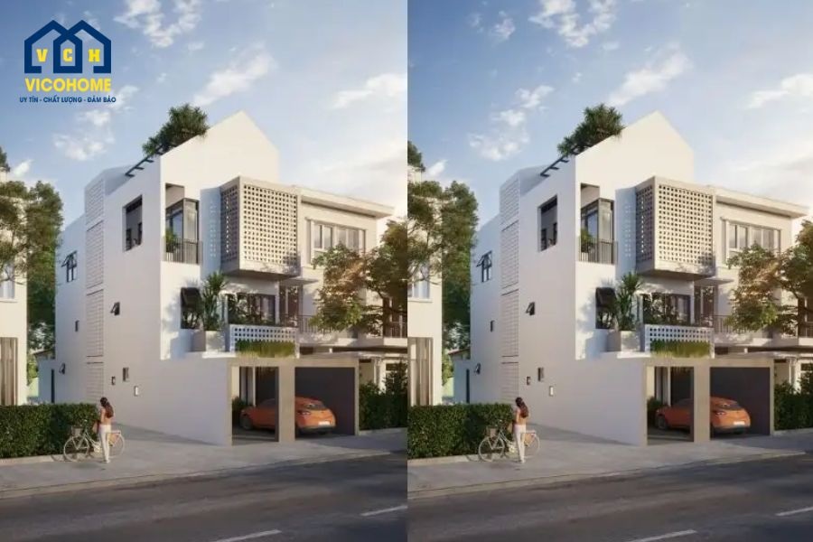 chiều cao nhà 2 tầng hiện đại