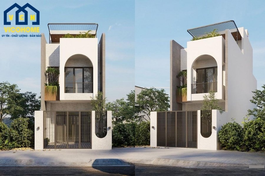 chiều cao nhà ống 2 tầng