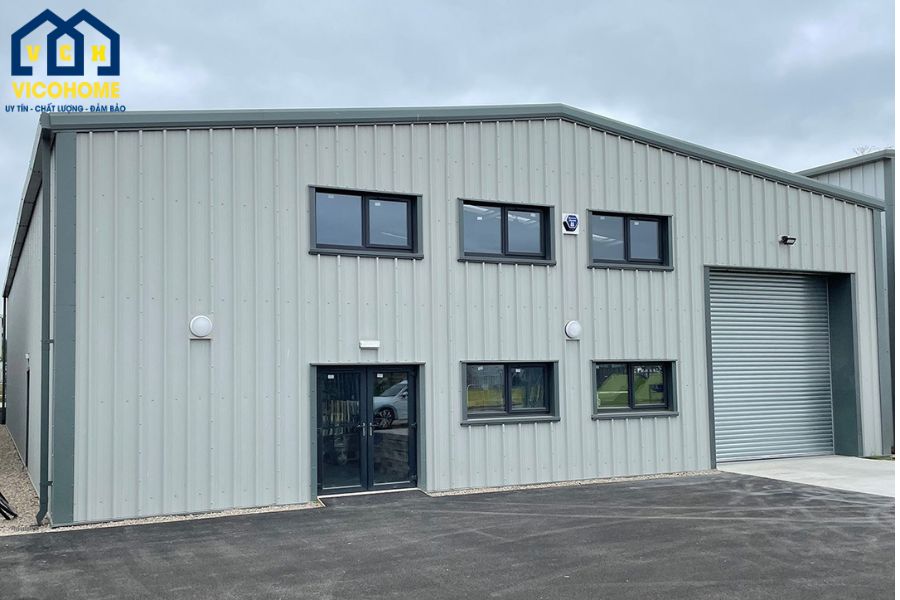 chiều cao nhà xưởng 2 tầng