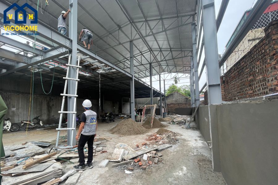 kết cấu nhà xưởng khung thép