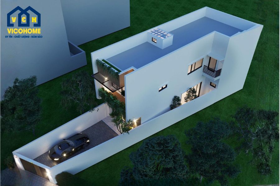 nhà phố nở hậu