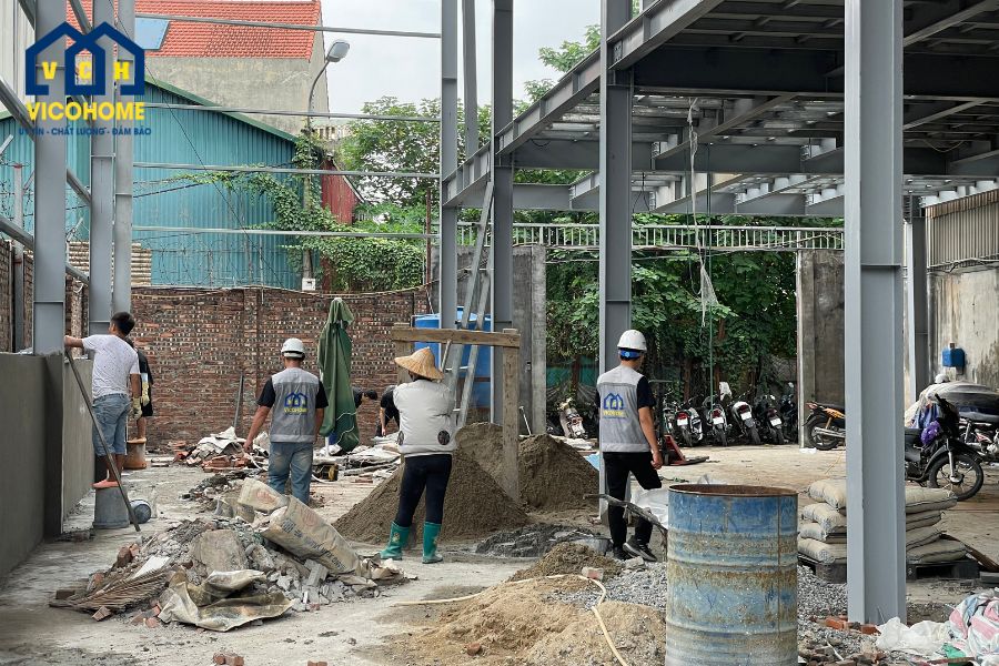 thi công nhà xưởng thép tiền chế