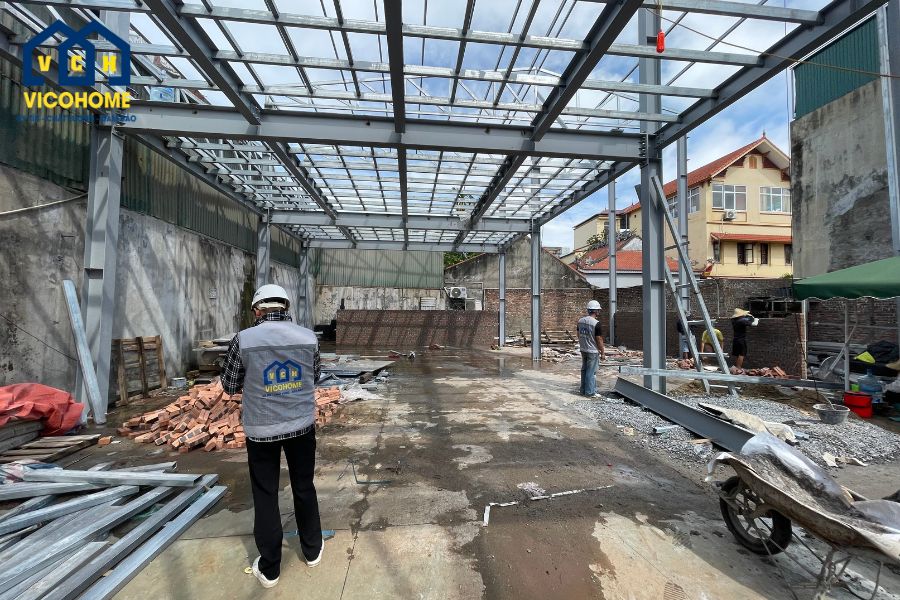 xây dựng nhà xưởng thép tiền chế