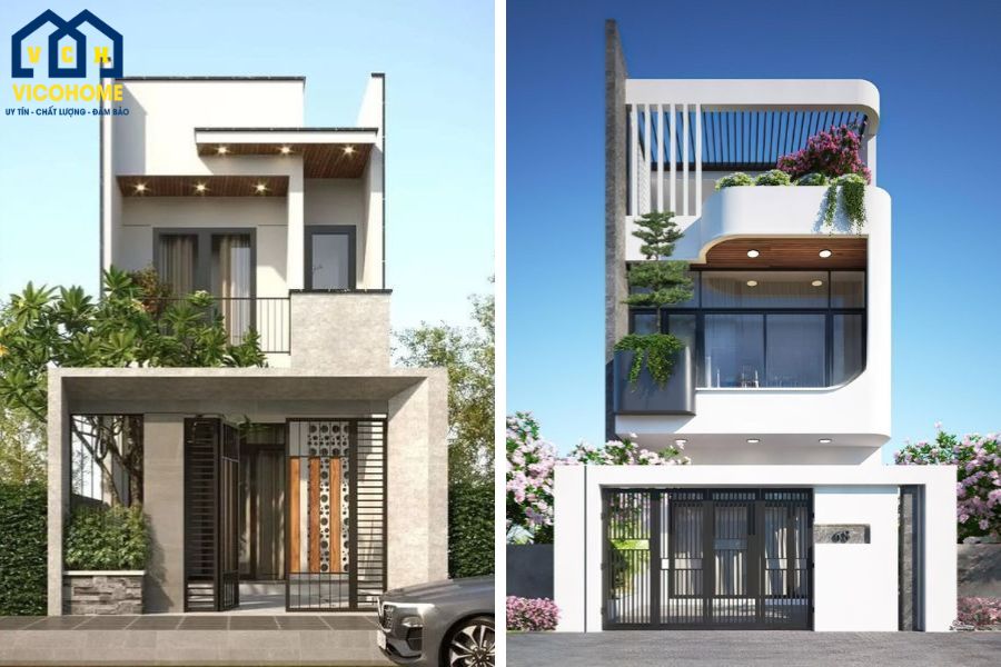 5x20 mẫu thiết kế nhà ống 2 tầng 5x20m