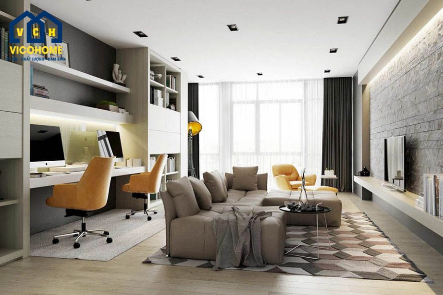 cải tạo căn hộ chung cư kết hợp văn phòng